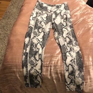 Snakeskin leggings